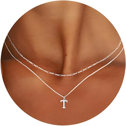 Women Customized Letters Clavicle Necklace