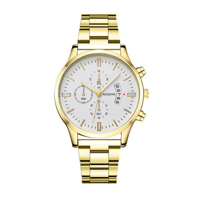 Men's Large Window Calendar Watch