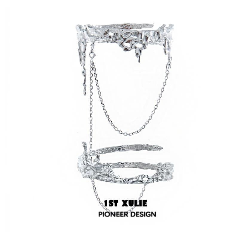 Liquid Metal Bracelet and Detachable Armband