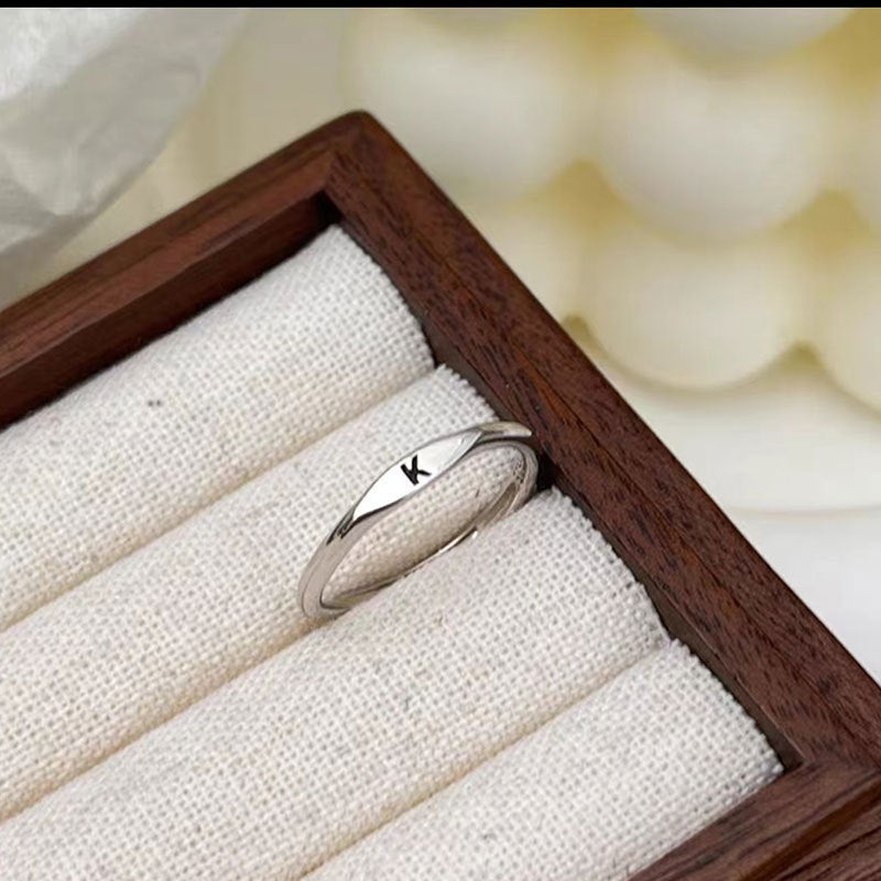 Letter Customizable Index Finger Ring