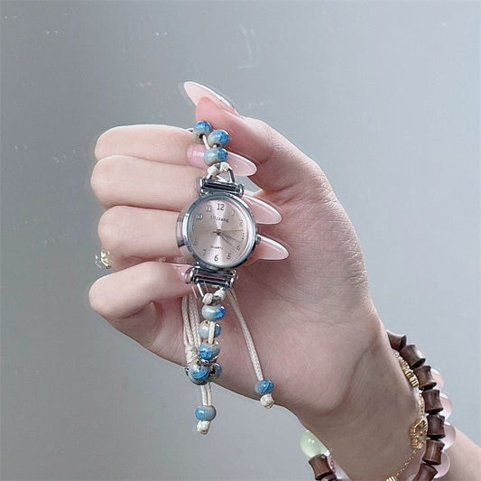 Ceramic Woven Bracelet Watch Female Mori Style