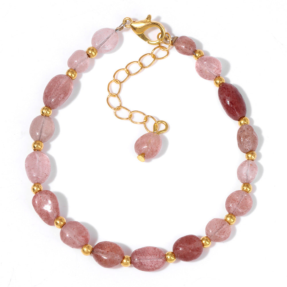The Earth Spirit Natural Gemstone Bracelet | Unisex Stackable Stone Bead Bracelets