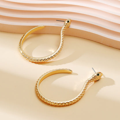 Mixed Metal Earrings - Snake Collection