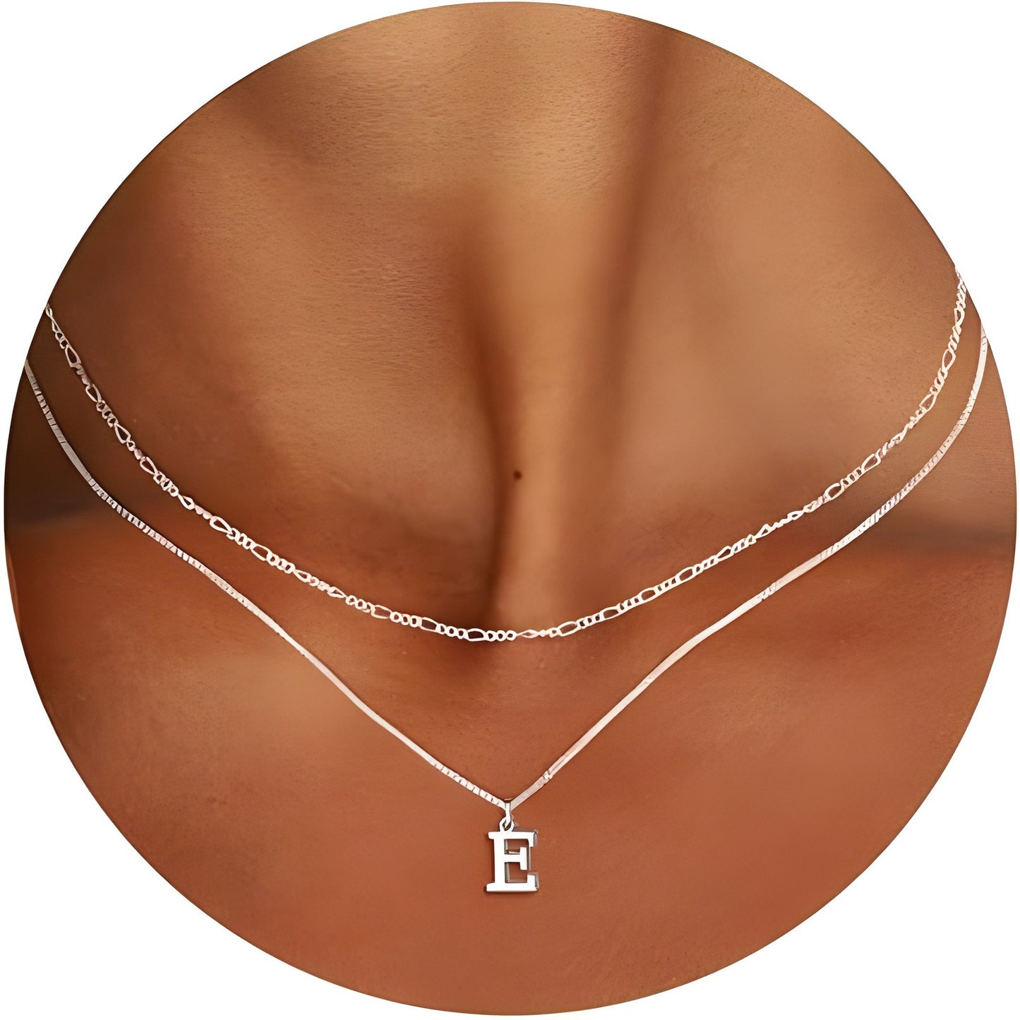 Women Customized Letters Clavicle Necklace
