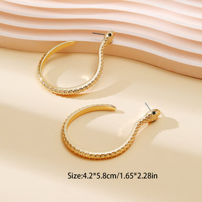 Mixed Metal Earrings - Snake Collection