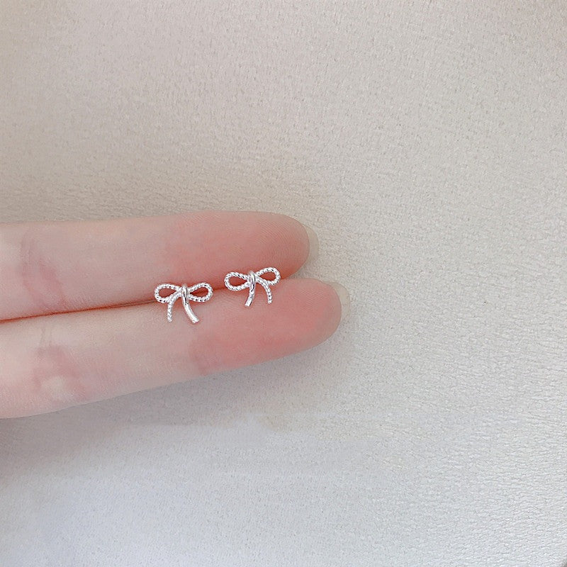Whimsical Silver Stud Earring Collection | Minimalist Butterfly, Bow, & Crown Jewelry