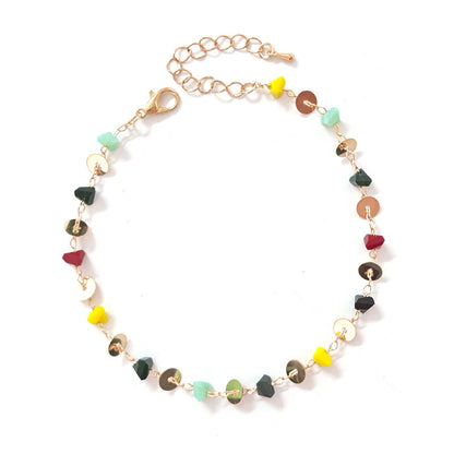 MR. BATZ Colorful Gemstone Beaded Bracelet - Minimalist Gold Jewelry for Women