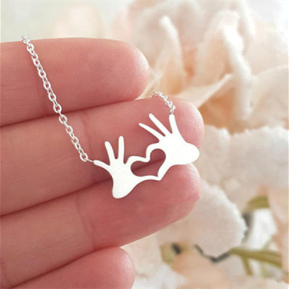 Heart Hands Gesture Bracelet | Gold & Silver Minimalist Gift