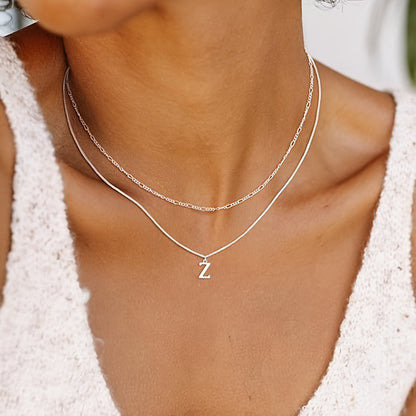 Women Customized Letters Clavicle Necklace