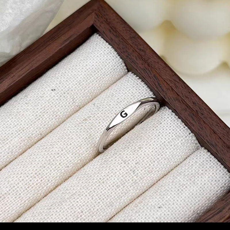 Letter Customizable Index Finger Ring