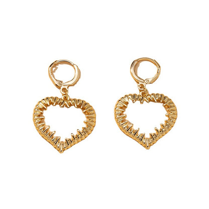 Mixed Metal Love Earrings