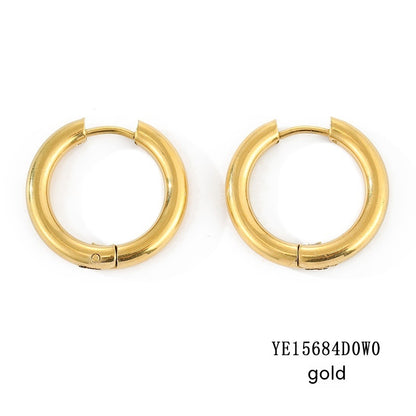 Classic Round Hoops Earrings