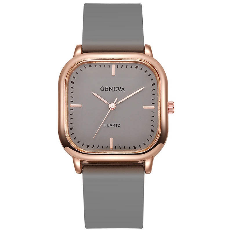 Women's Fashionable Dress Wearing Watch with Silicone Strap