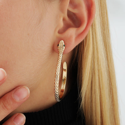 Mixed Metal Earrings - Snake Collection
