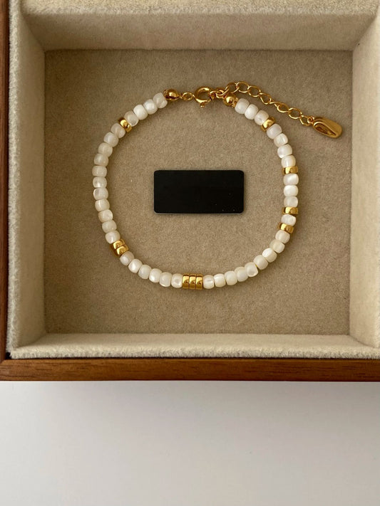 Tiger Eye Stone Blue Pattern Natural Freshwater Pearl Bracelet - Pearl Collection