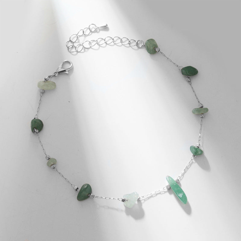 Natural Color Stone Foot Ornaments - Anklet