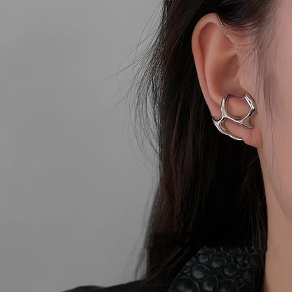 Liquid Metal Hollow Earrings