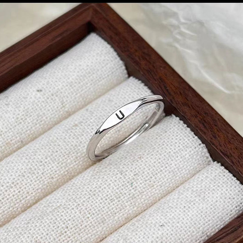 Letter Customizable Index Finger Ring