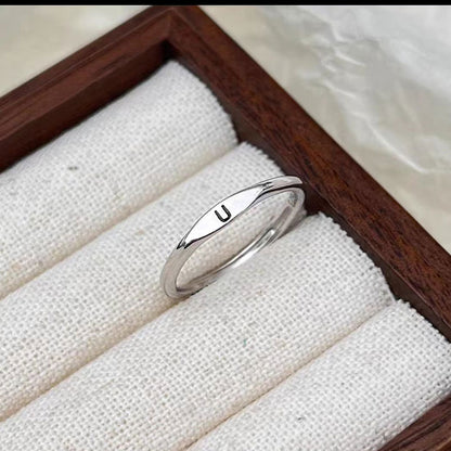 Letter Customizable Index Finger Ring