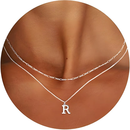 Women Customized Letters Clavicle Necklace