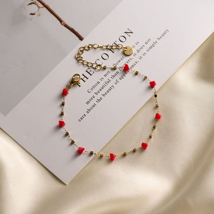 Dopamine Natural Stone Titanium Steel  Bracelet