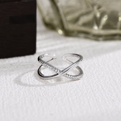 Champagne Gold Color Ring Minimalist Cool Sophisticated Design-focused European And American-style Geometric Jewelry