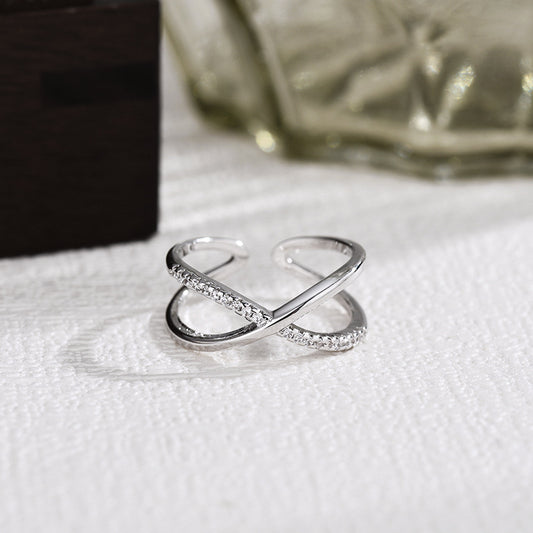 Champagne Gold Color Ring Minimalist Cool Sophisticated Design-focused European And American-style Geometric Jewelry