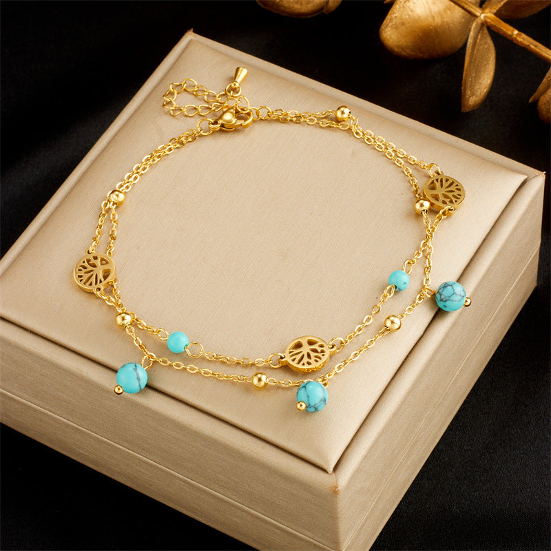 Love Designs Shaped Anklet for Women
