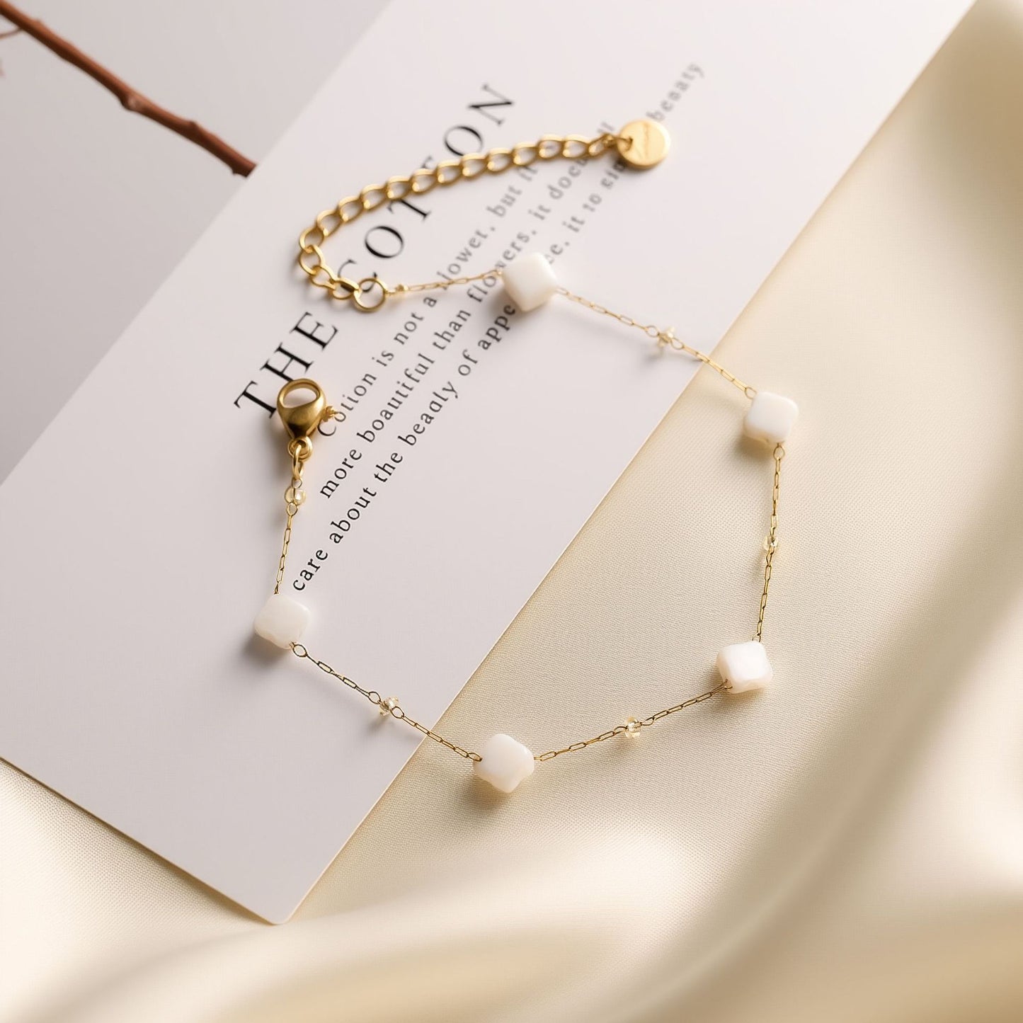 Dopamine Natural Stone Titanium Steel  Bracelet