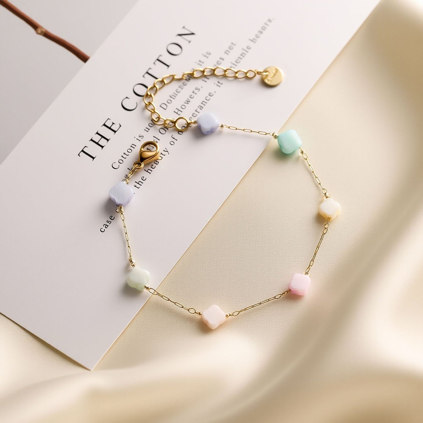 Dopamine Natural Stone Titanium Steel  Bracelet