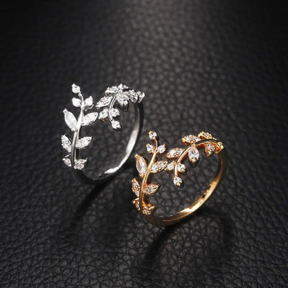 Leaf Shaped Women Ring