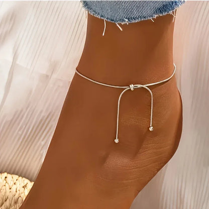 Adjustable Ball Bead Ankle Bracelet For Women - Mr Batz