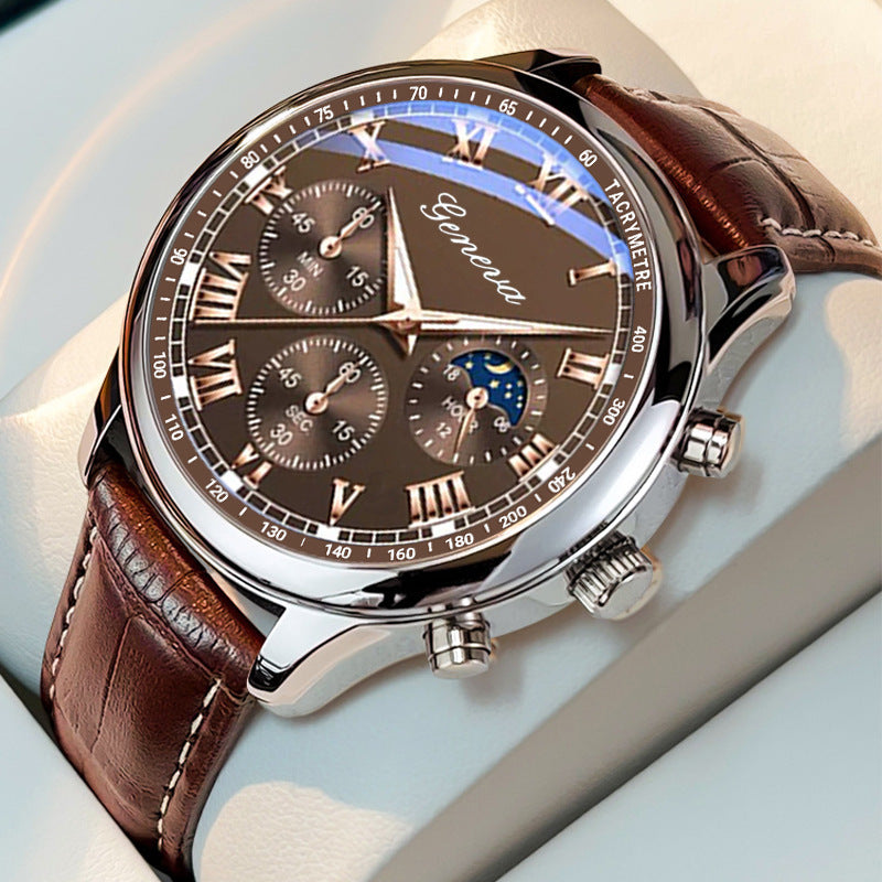 Business Quartz Casual Belt Men's Watch