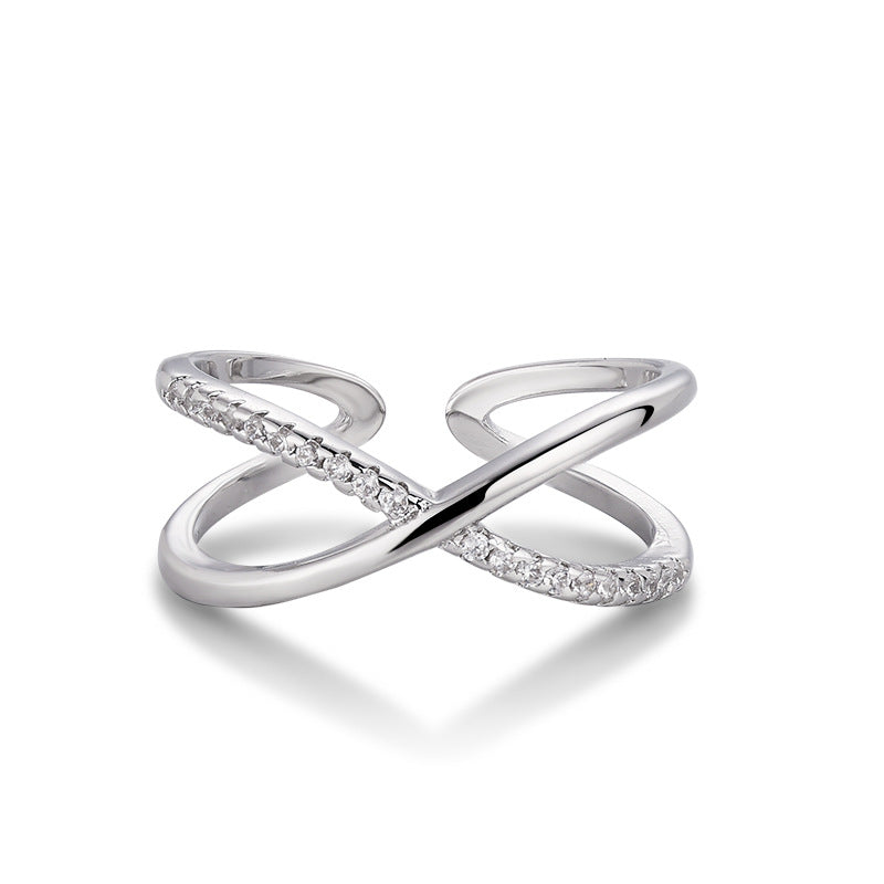 Champagne Gold Color Ring Minimalist Cool Sophisticated Design-focused European And American-style Geometric Jewelry
