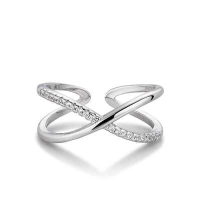 Champagne Gold Color Ring Minimalist Cool Sophisticated Design-focused European And American-style Geometric Jewelry