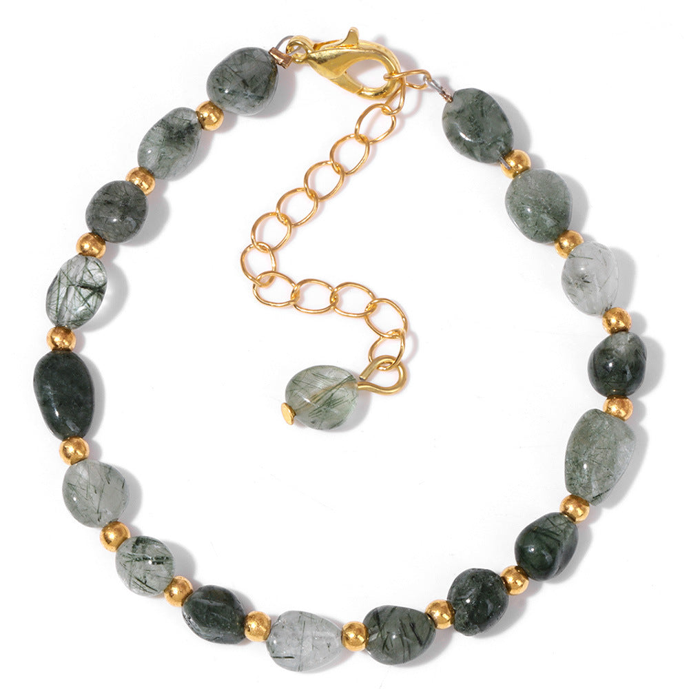 The Earth Spirit Natural Gemstone Bracelet | Unisex Stackable Stone Bead Bracelets