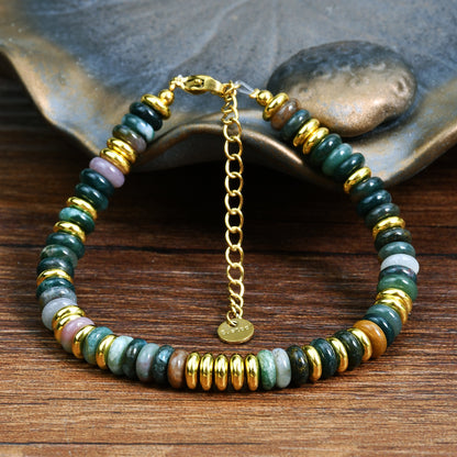 Dopamine Colorful Natural Stone Beaded Bracelet