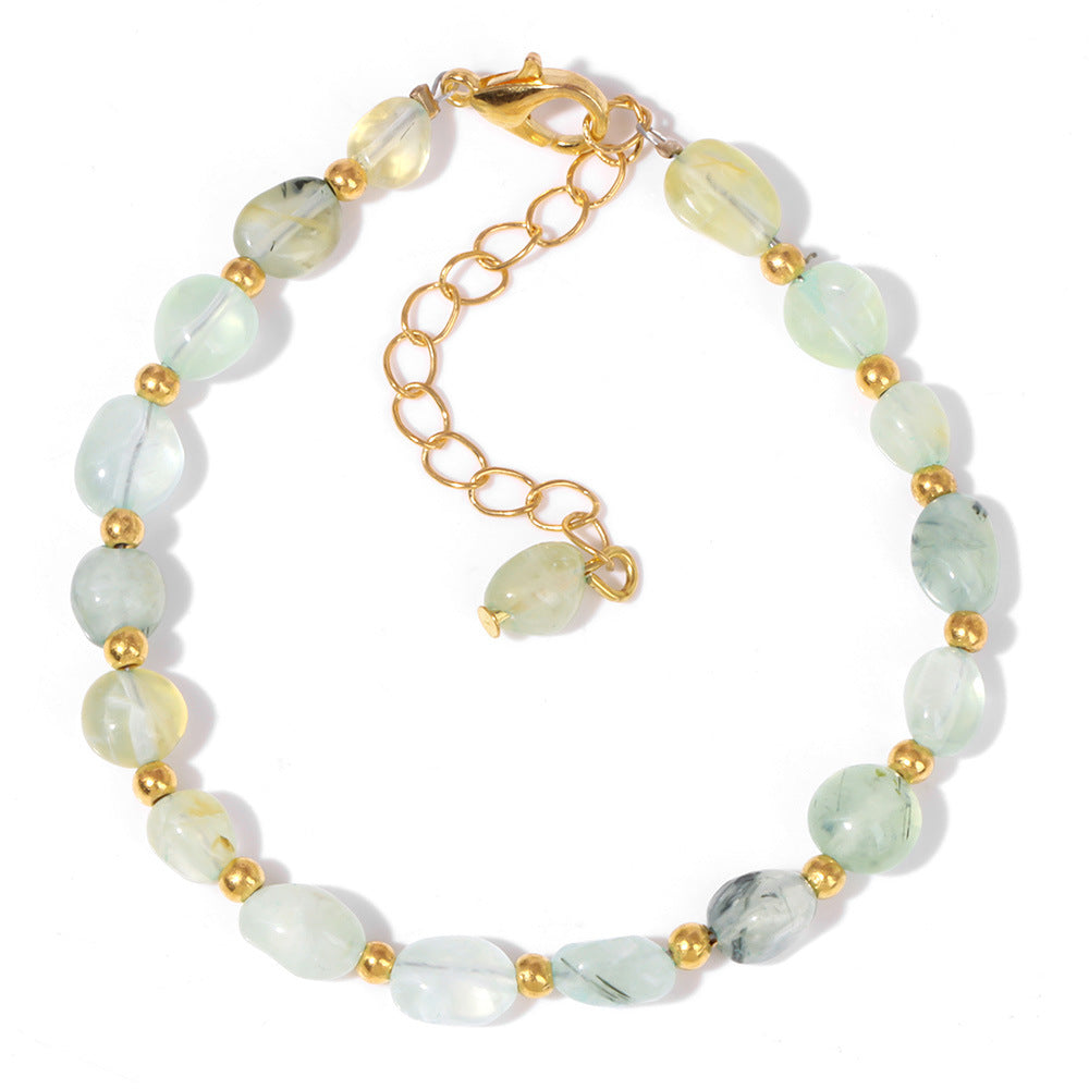 The Earth Spirit Natural Gemstone Bracelet | Unisex Stackable Stone Bead Bracelets