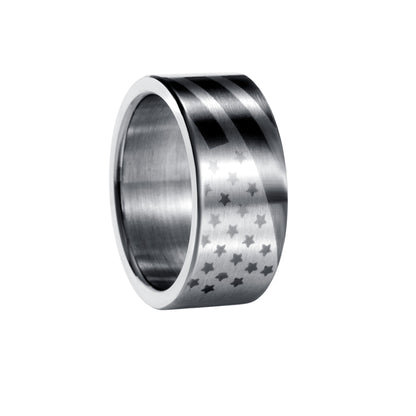 European And American Two-tone Ring - Street Fashion for Men
