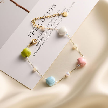 Dopamine Natural Stone Titanium Steel  Bracelet