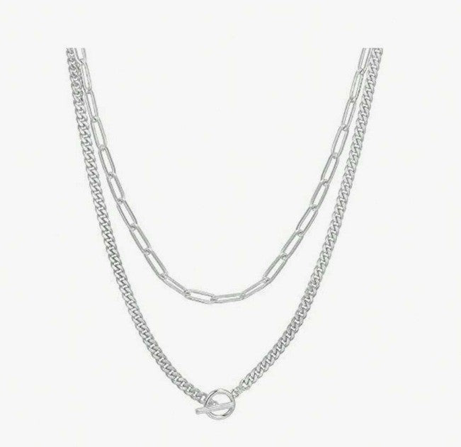 Women Retro Alloy Layered Clavicle Necklace