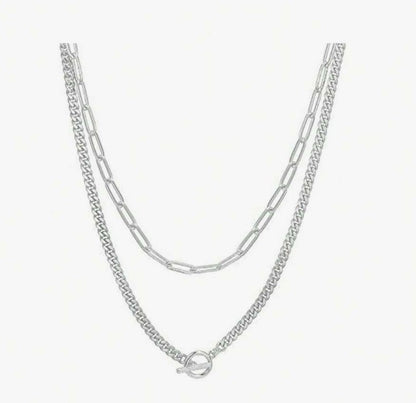 Women Retro Alloy Layered Clavicle Necklace