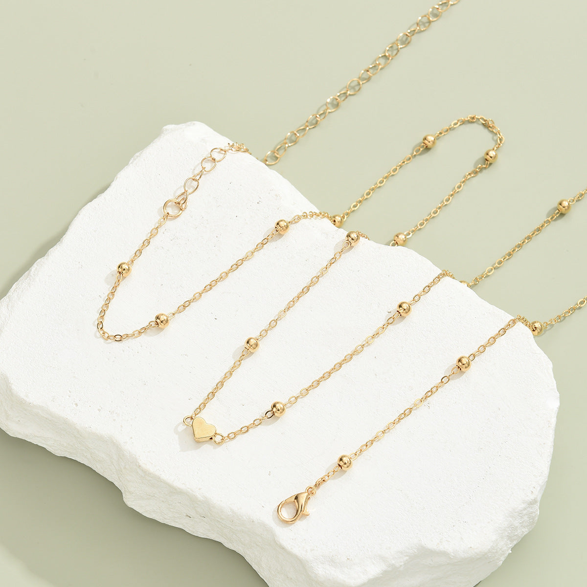 Heart-shaped Bead Waist Chain