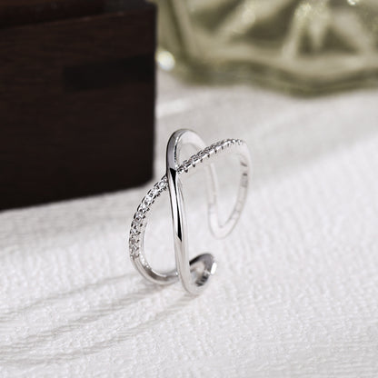 Champagne Gold Color Ring Minimalist Cool Sophisticated Design-focused European And American-style Geometric Jewelry