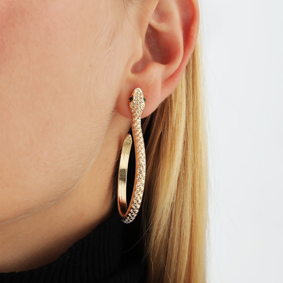 Mixed Metal Earrings - Snake Collection