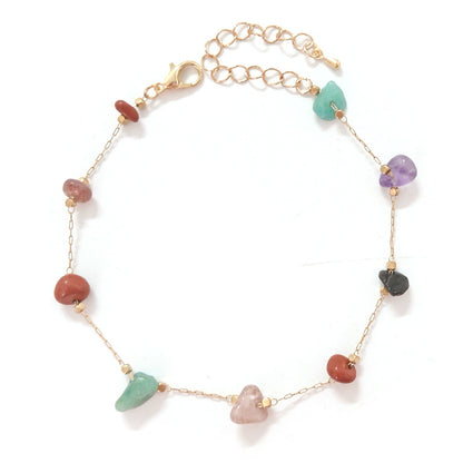 Natural Color Stone Foot Ornaments - Anklet